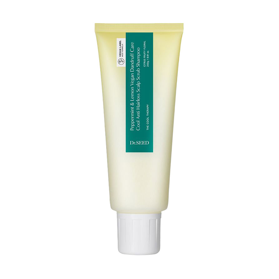 Шампунь-скраб для шкіри голови Dr. Seed Peppermint &amp; Lemon Vegan Dandruff Cool Anti Hairloss Scalp Scrub Shampoo, 250 г